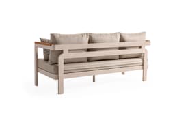 Madrid Üçlü Krem Oturma Grubu - Safranbolu bahçe mobilyası küçük resim 3