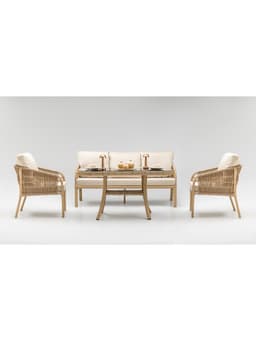 Vizyon Üçlü Oturma Grubu - Safranbolu bahçe mobilyası küçük resim 3