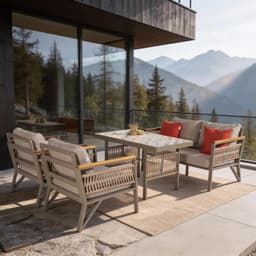 Nairobi İkili Oturma Grubu - Safranbolu bahçe mobilyası küçük resim 1