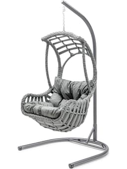 Göcek Tekli Rattan Salıncak - Safranbolu bahçe mobilyası küçük resim 1