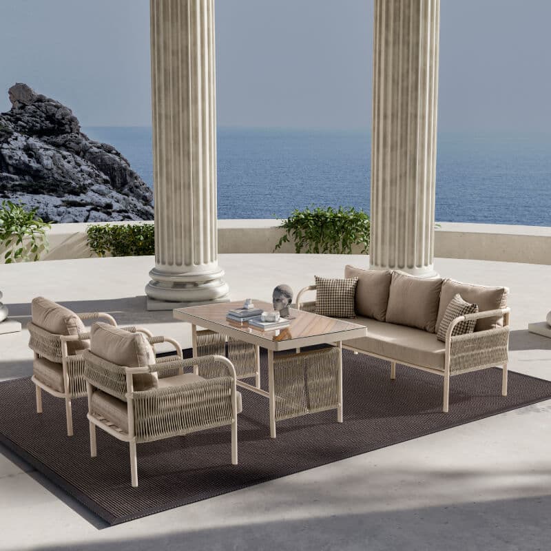 Tokyo Üçlü Oturma Grubu - Safranbolu Bahçe Mobilyası