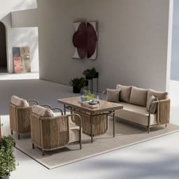 Roma Üçlü Oturma Grubu - Safranbolu bahçe mobilyası küçük resim 1